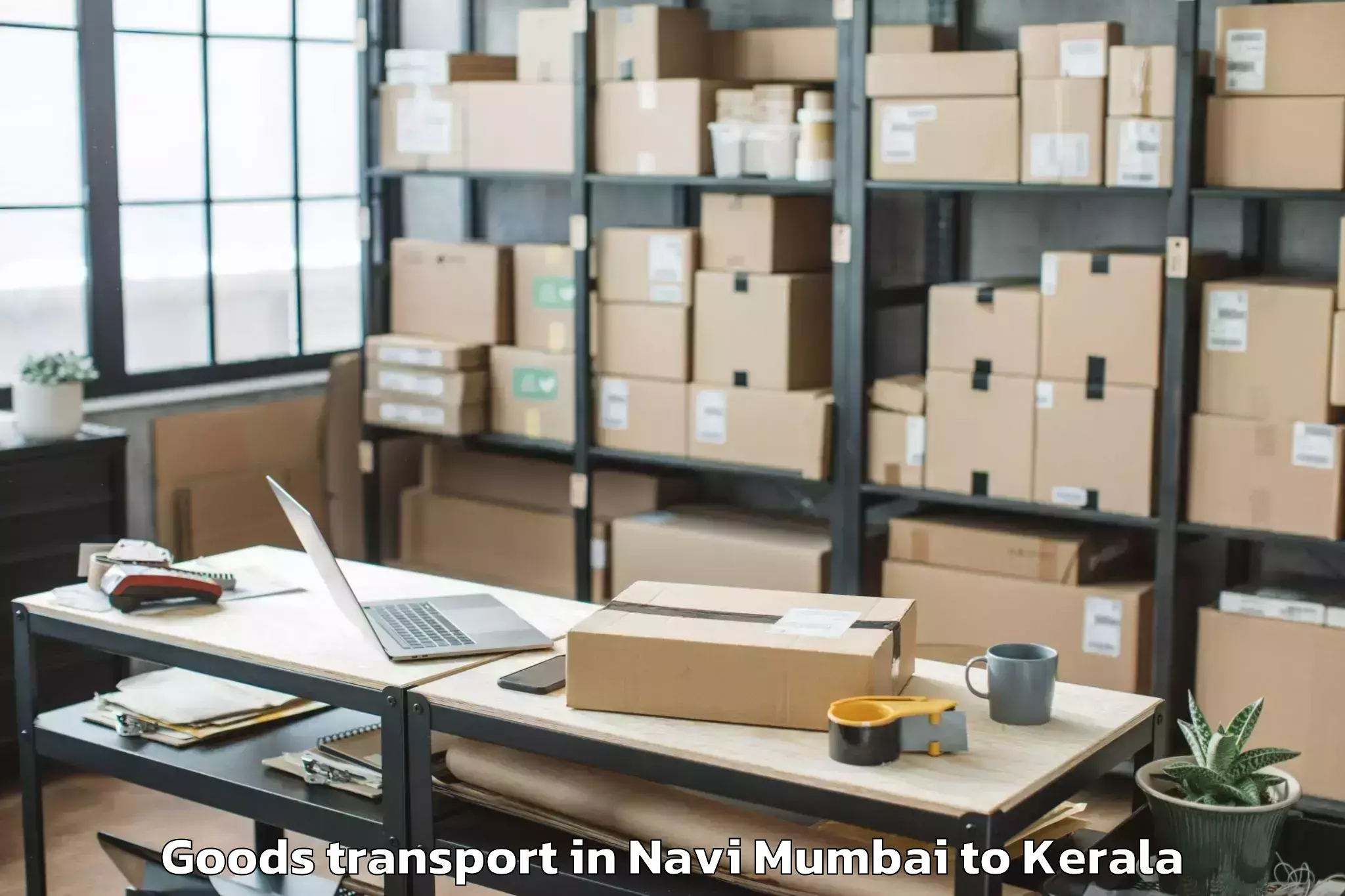 Trusted Navi Mumbai to Chengannur Goods Transport